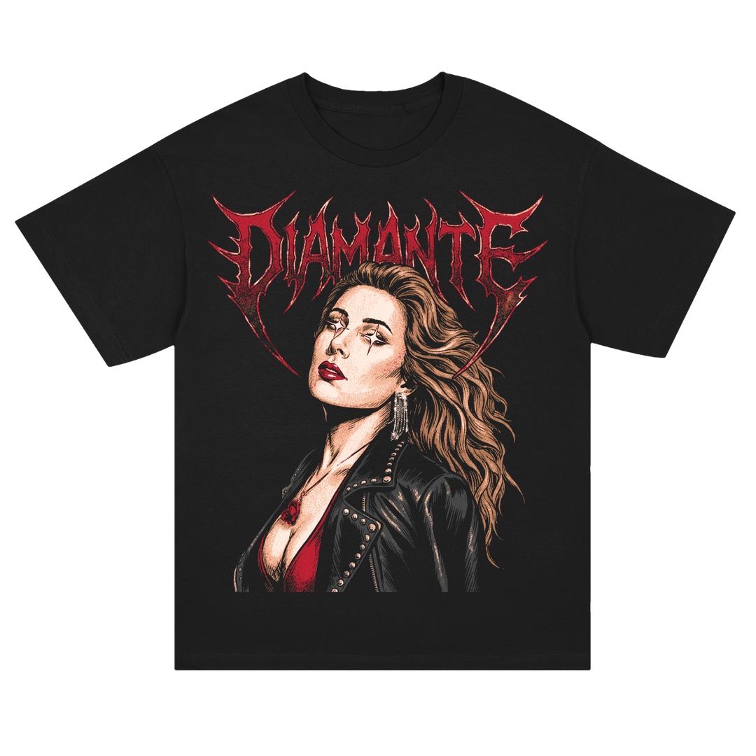 DIAMANTE - 'Heavy' Black Tee