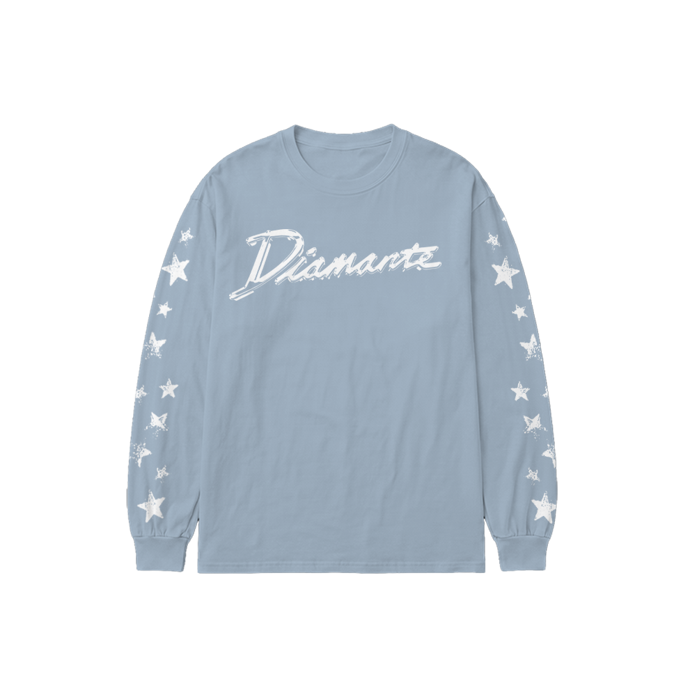 DIAMANTE - 'Stardust' Blue Long Sleeve