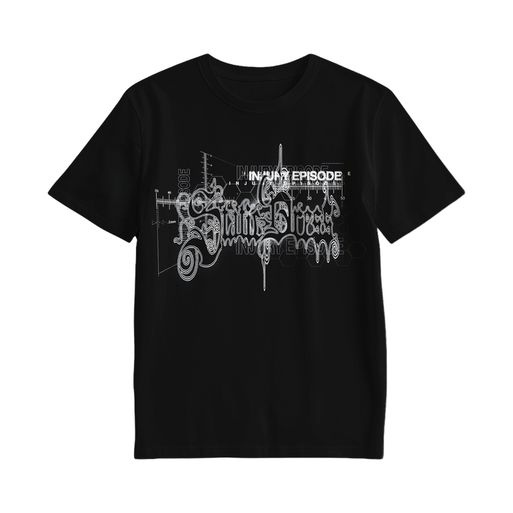 Static Dress - Split Lip Black Tee