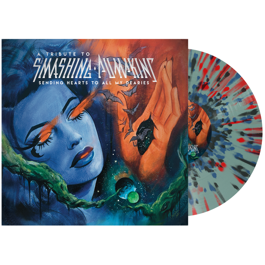 Various Artists (Sending Hearts To All My Dearies: A Tribute To The Smashing Pumpkins) 2x Ice Blue w/ Black + Blue + Red Splatter Vinyl