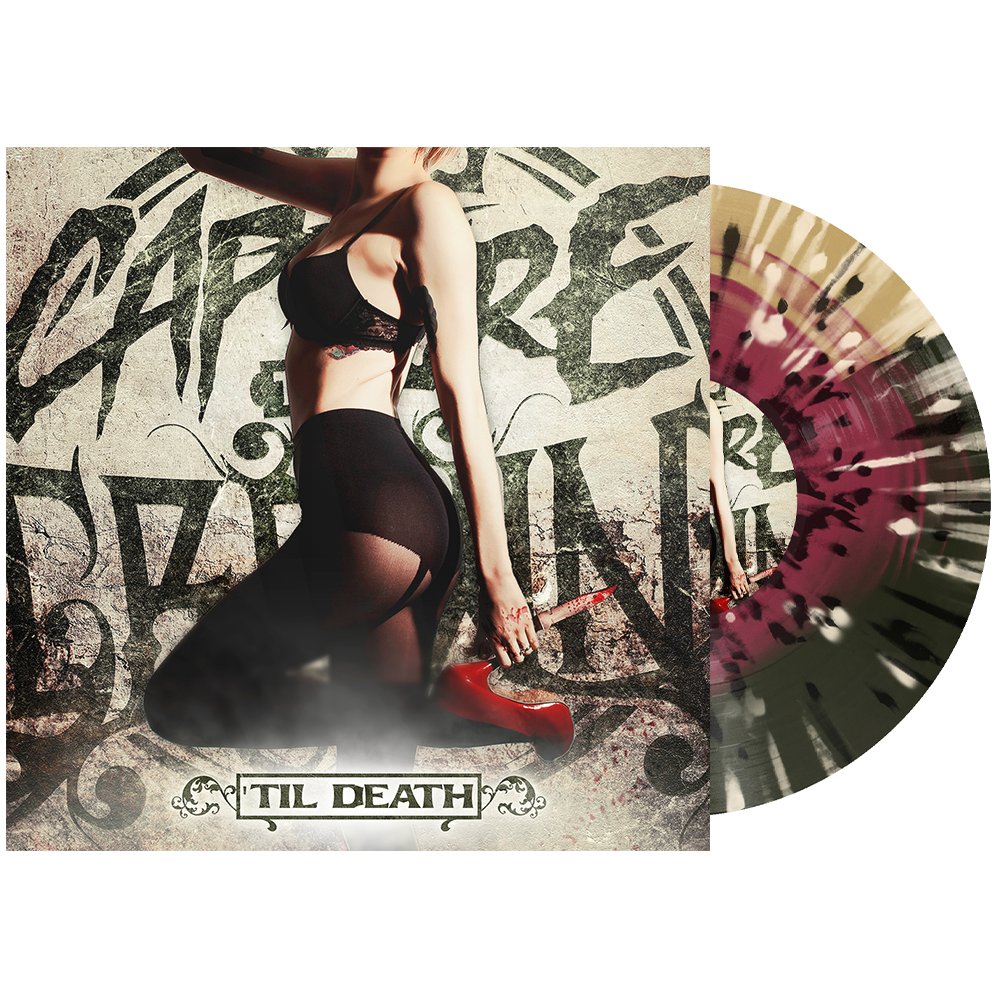 Capture The Crown (Til Death) Burgundy in Beer+Black Ice Half/Half w/Bone+Black Splatter Vinyl