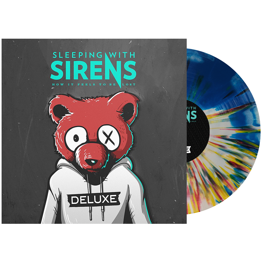 Sleeping With Sirens (How It Feels To Be Lost (Deluxe)) Blue+Bone Side A/B w/Yellow+Red Splatter Vinyl